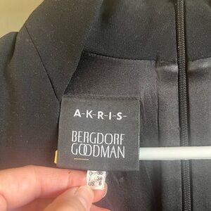Akris Black Tailored Bergdorf Goodman Dress size 6
